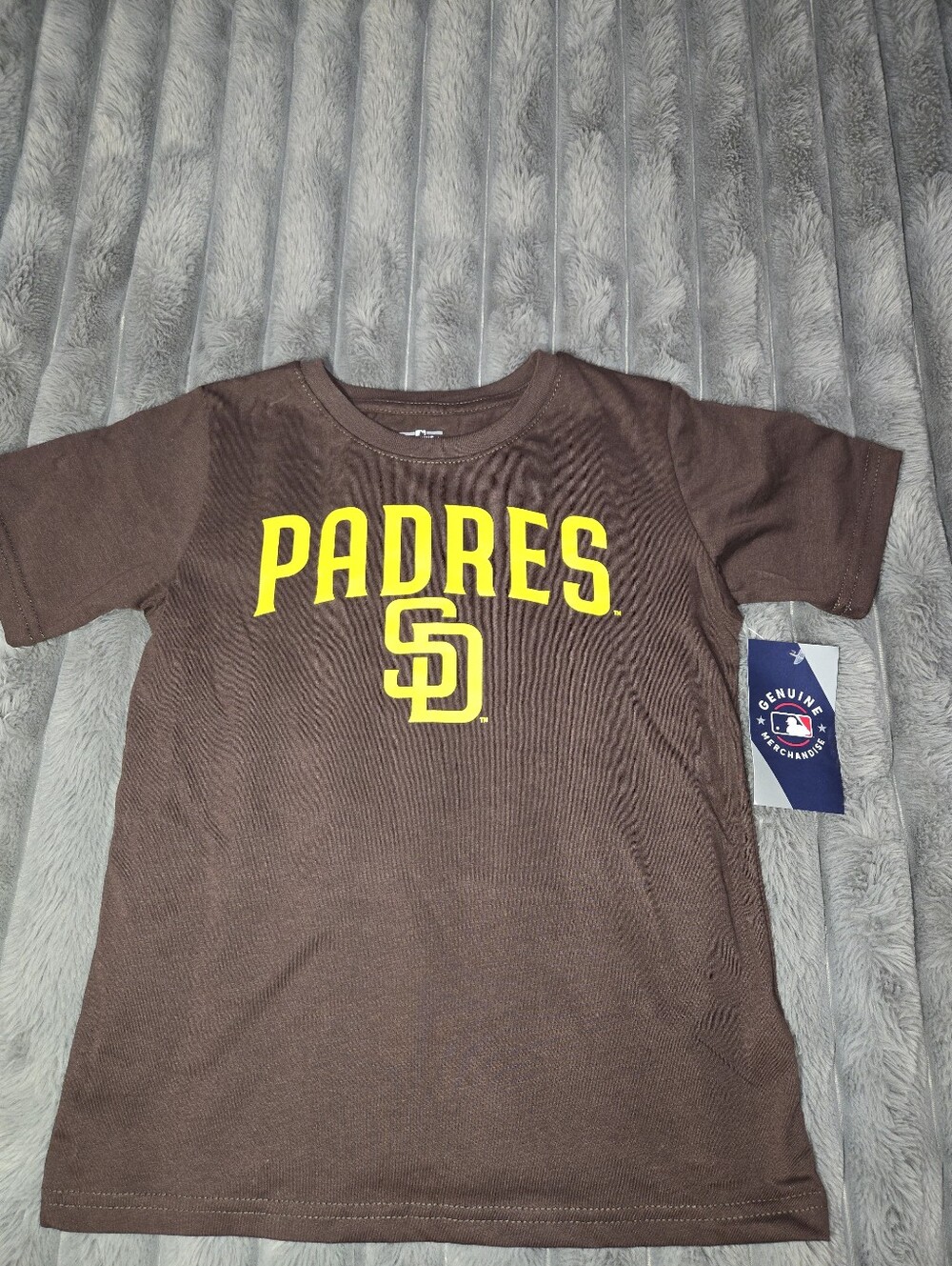 San Diego Padres Kids Brown Logo T-Shirt Size 6/7